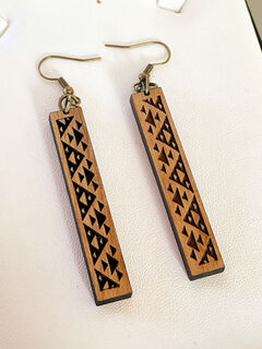 Niho Rectangle Earrings 55mm